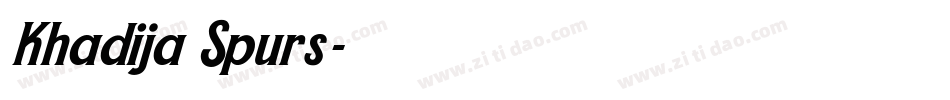 Khadija Spurs字体转换
